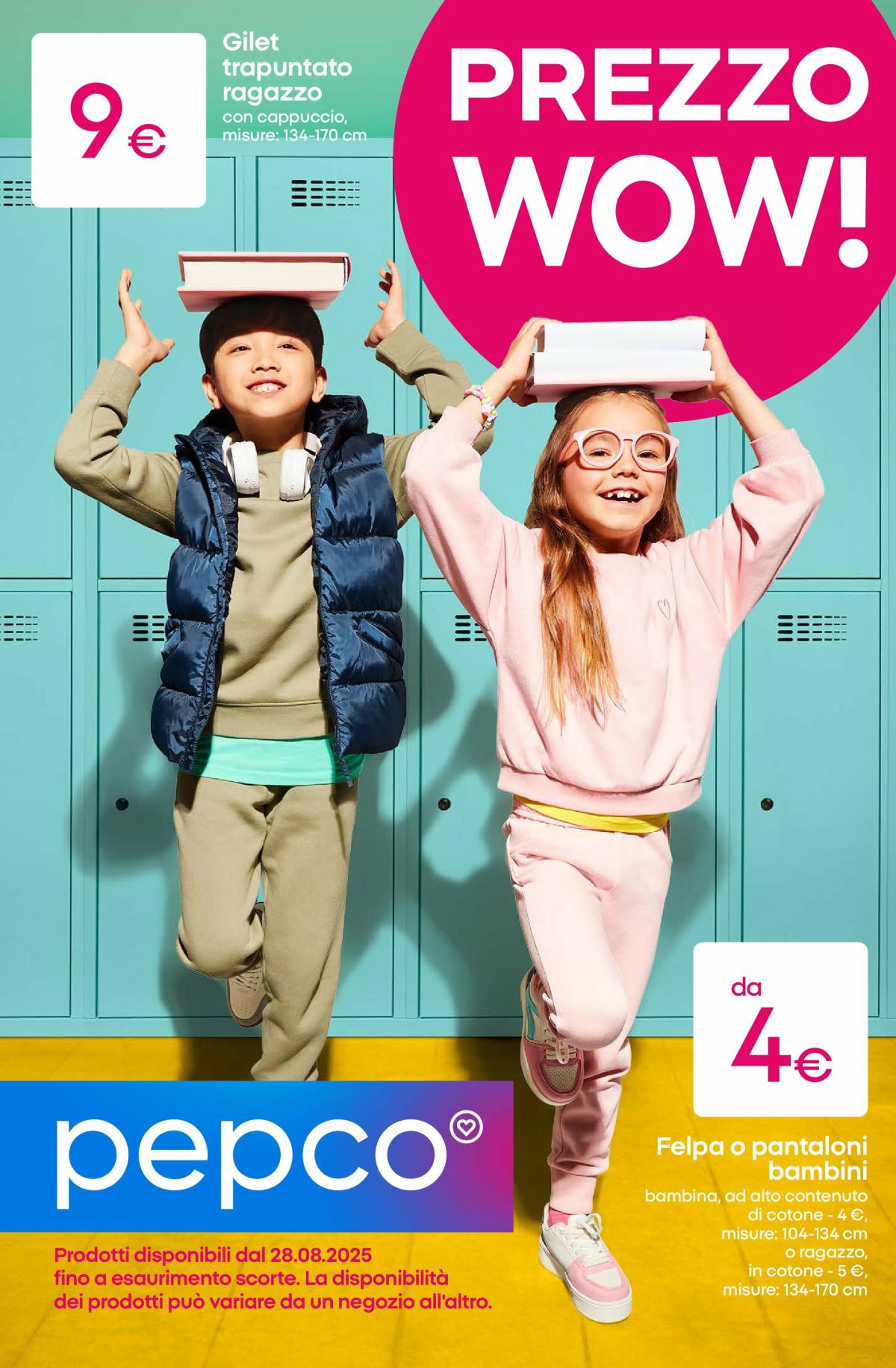 Volantino Pepco - Tutto per la scuola valido dal 28/08 al 18/09