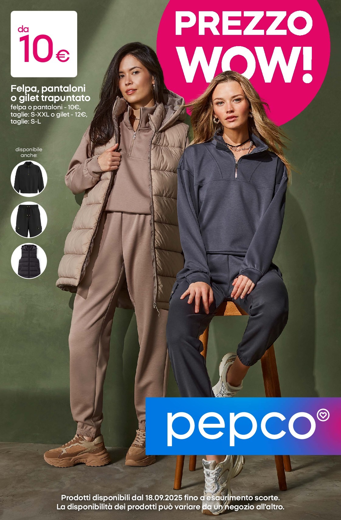 Volantino Pepco - Abbigliamento autunnale valido dal 18/09 al 24/09