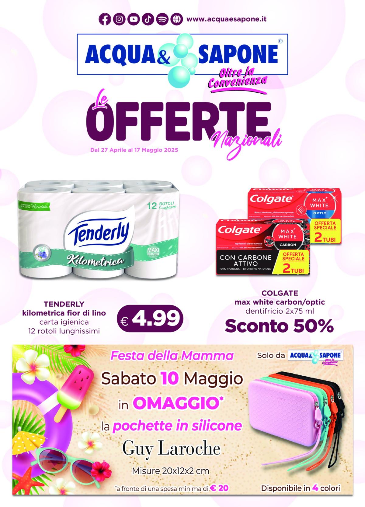 Volantino Saponi e Profumi - Offerte Nazionali valido dal 27/04 al 17/05
