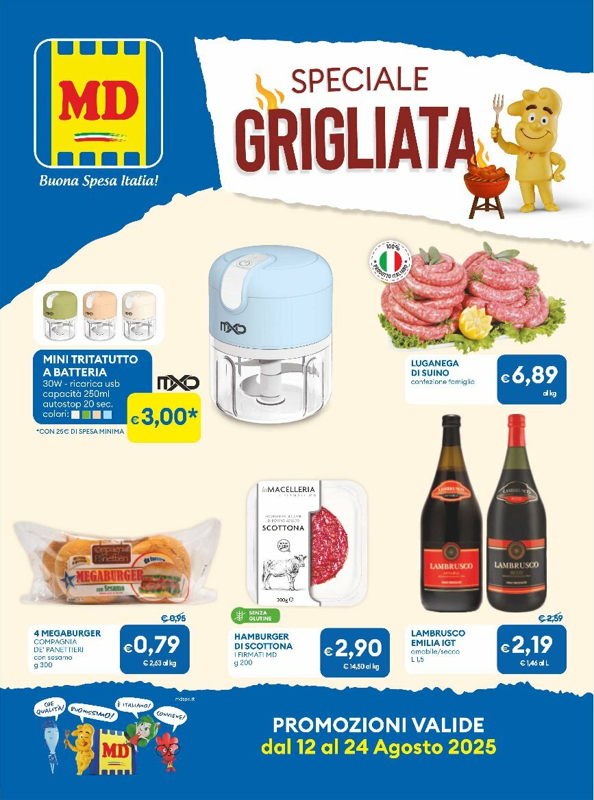 Volantino MD valido dal 12/08 al 24/08
