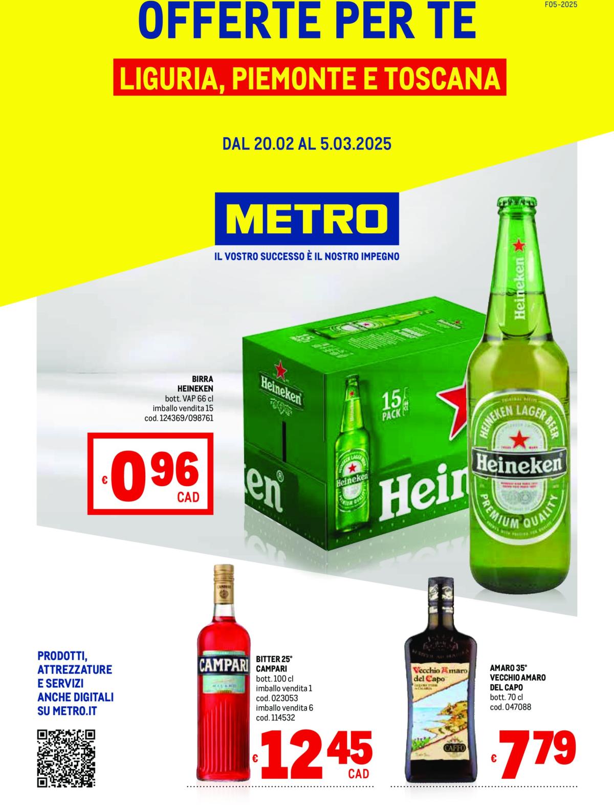 Volantino Metro - Liguria, Piemonte e Toscana valido dal 20/02 al 05/03