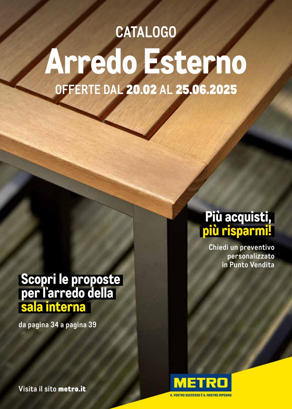 Volantino Metro - Arredo Esterno valido dal 20/02 al 25/06