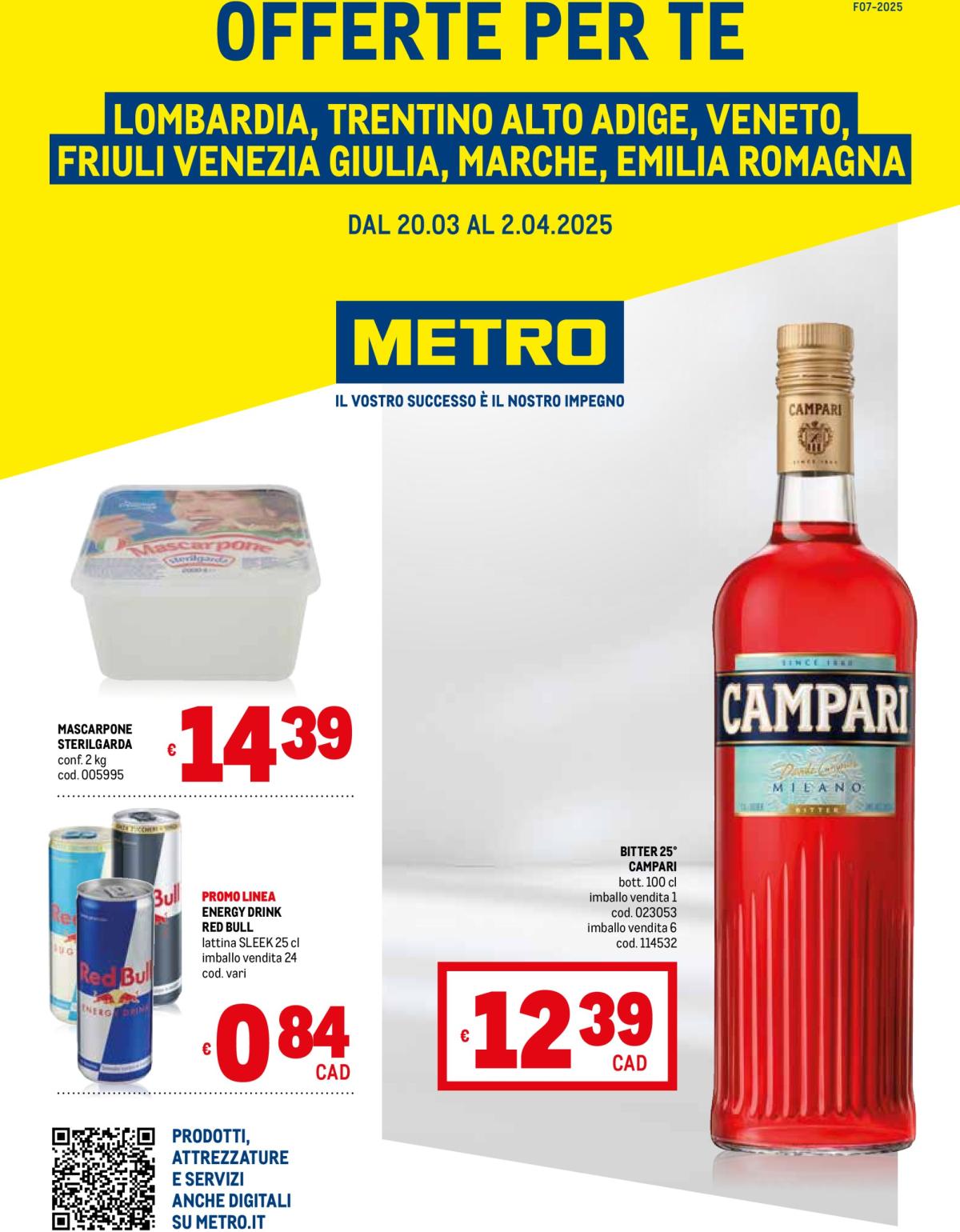Volantino Metro - Lombardia, Trentino Alto Adige, Friuli Venezia Giulia, Marche, Emilia Romagna valido dal 20/03 al 02/04