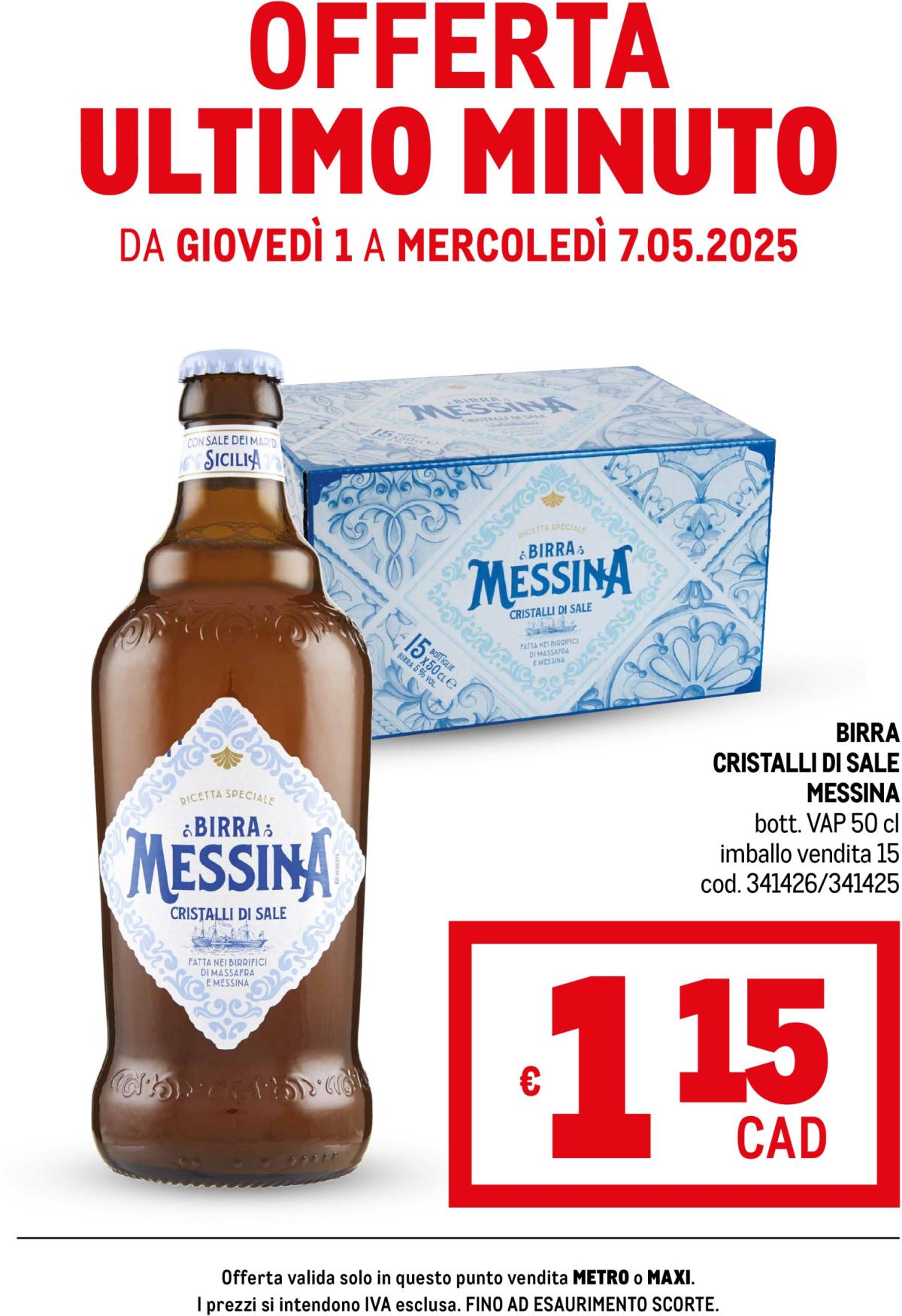 Volantino Metro - Offerte ultimo minuto valido dal 01/05 al 07/05