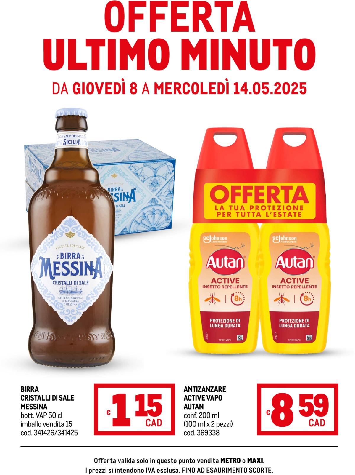 Volantino Metro - Offerte ultimo minuto valido dal 08/05 al 14/05