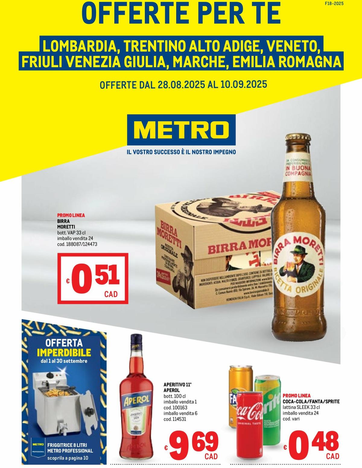 Volantino Metro valido dal 28/08 al 10/09