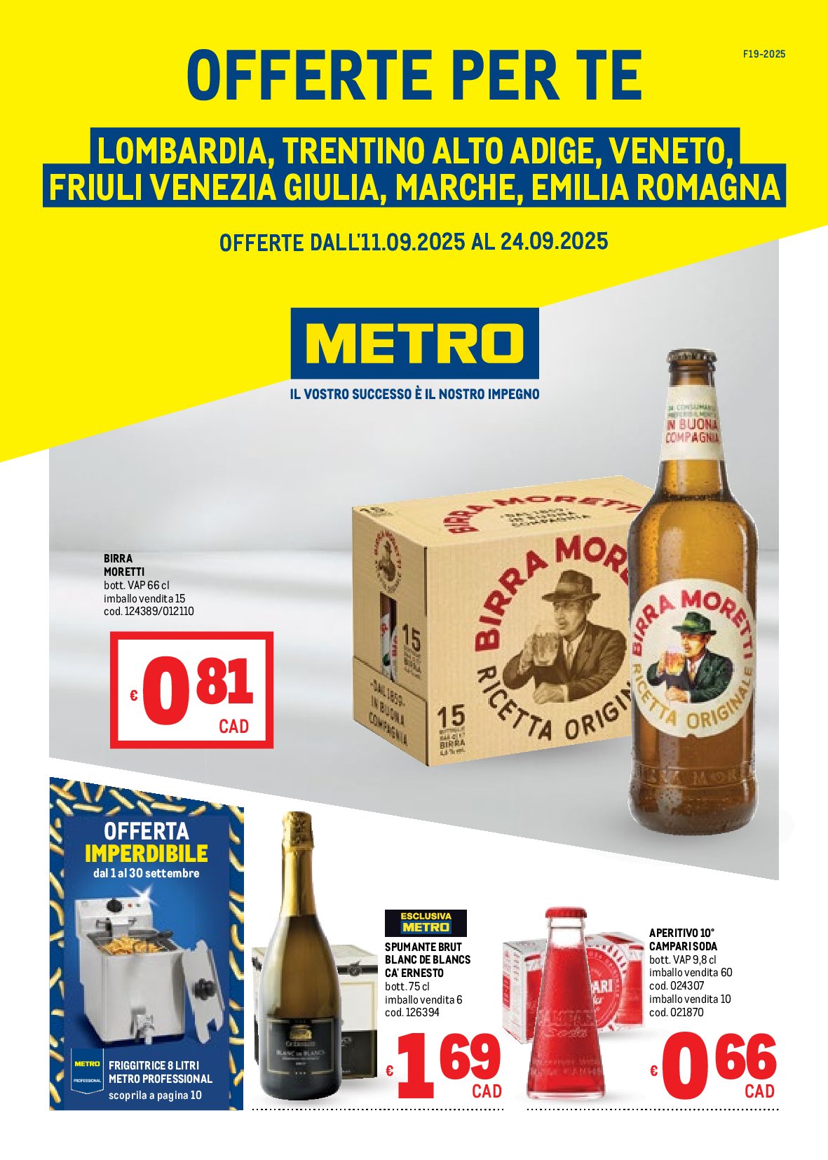 Volantino Metro valido dal 11/09 al 24/09