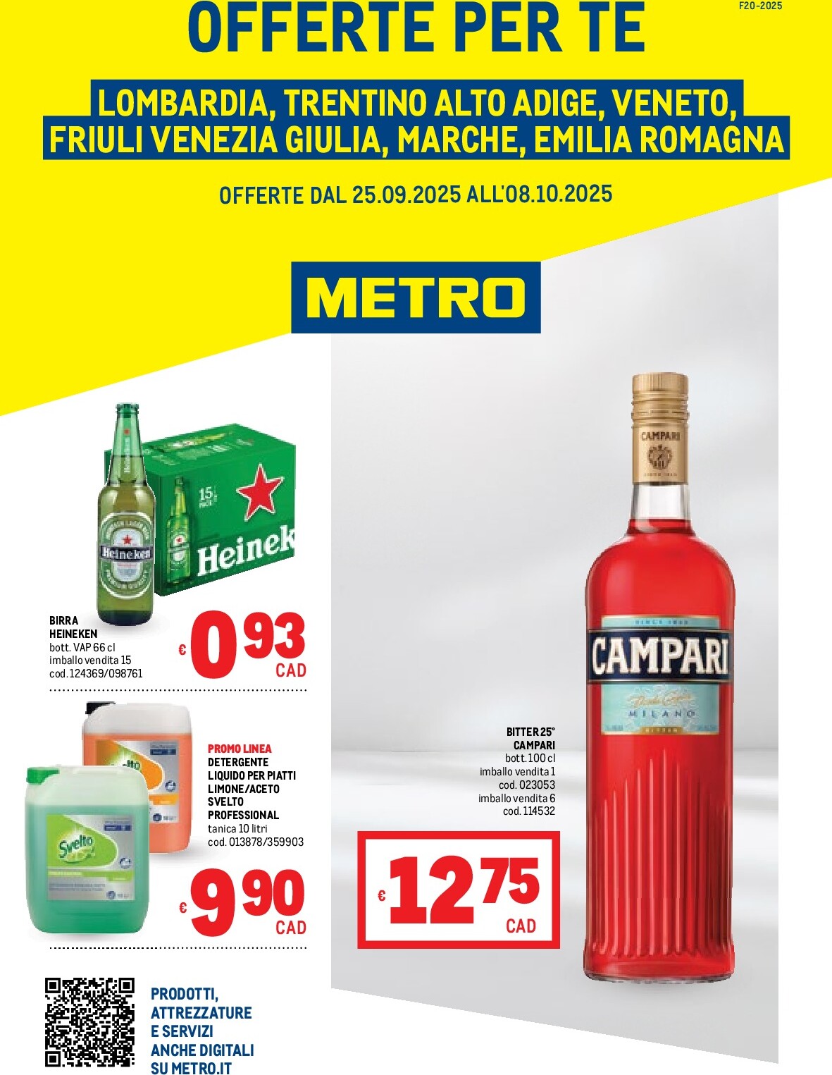 Volantino Metro valido dal 25/09 al 08/10