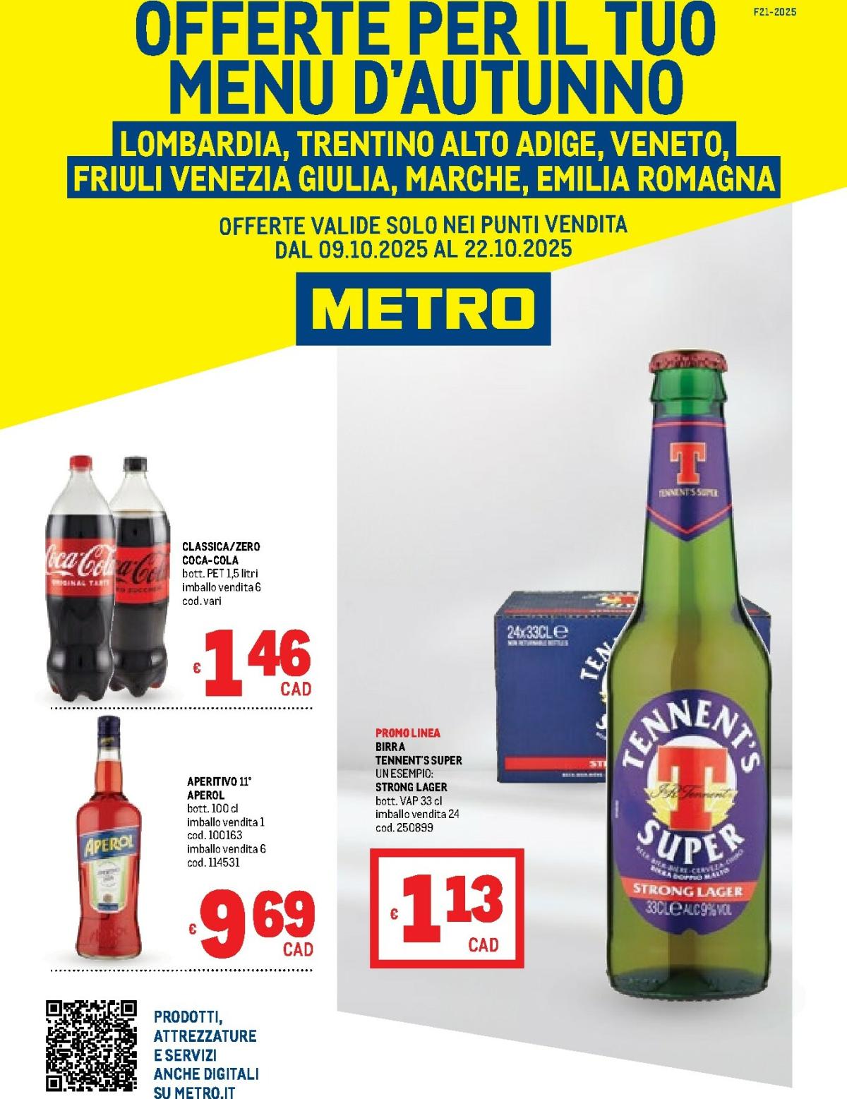 Volantino Metro valido dal 09/10 al 22/10