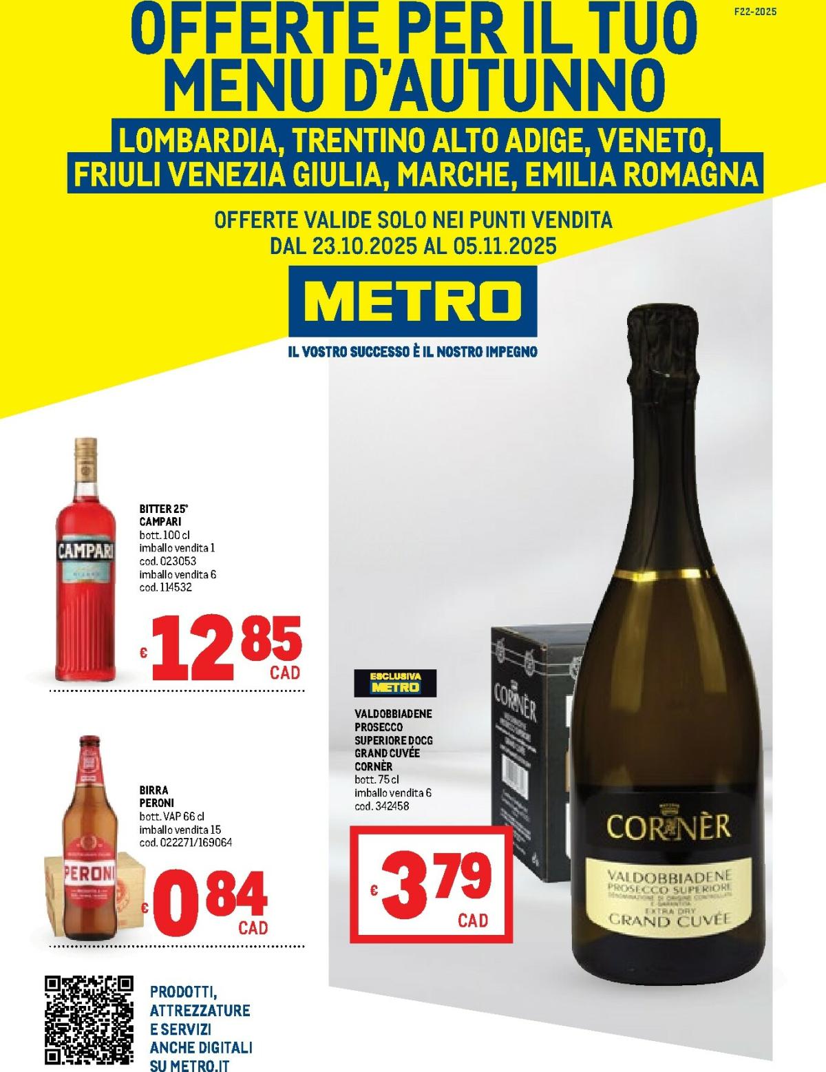Volantino Metro valido dal 23/10 al 05/11