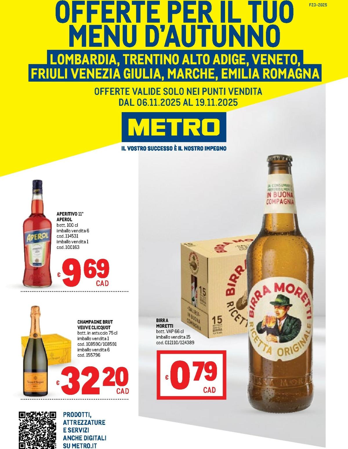 Volantino Metro valido dal 06/11 al 19/11