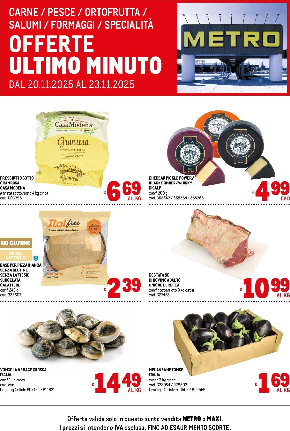 Volantino Metro - Offerte freschissimi valido dal 20/11 al 23/11
