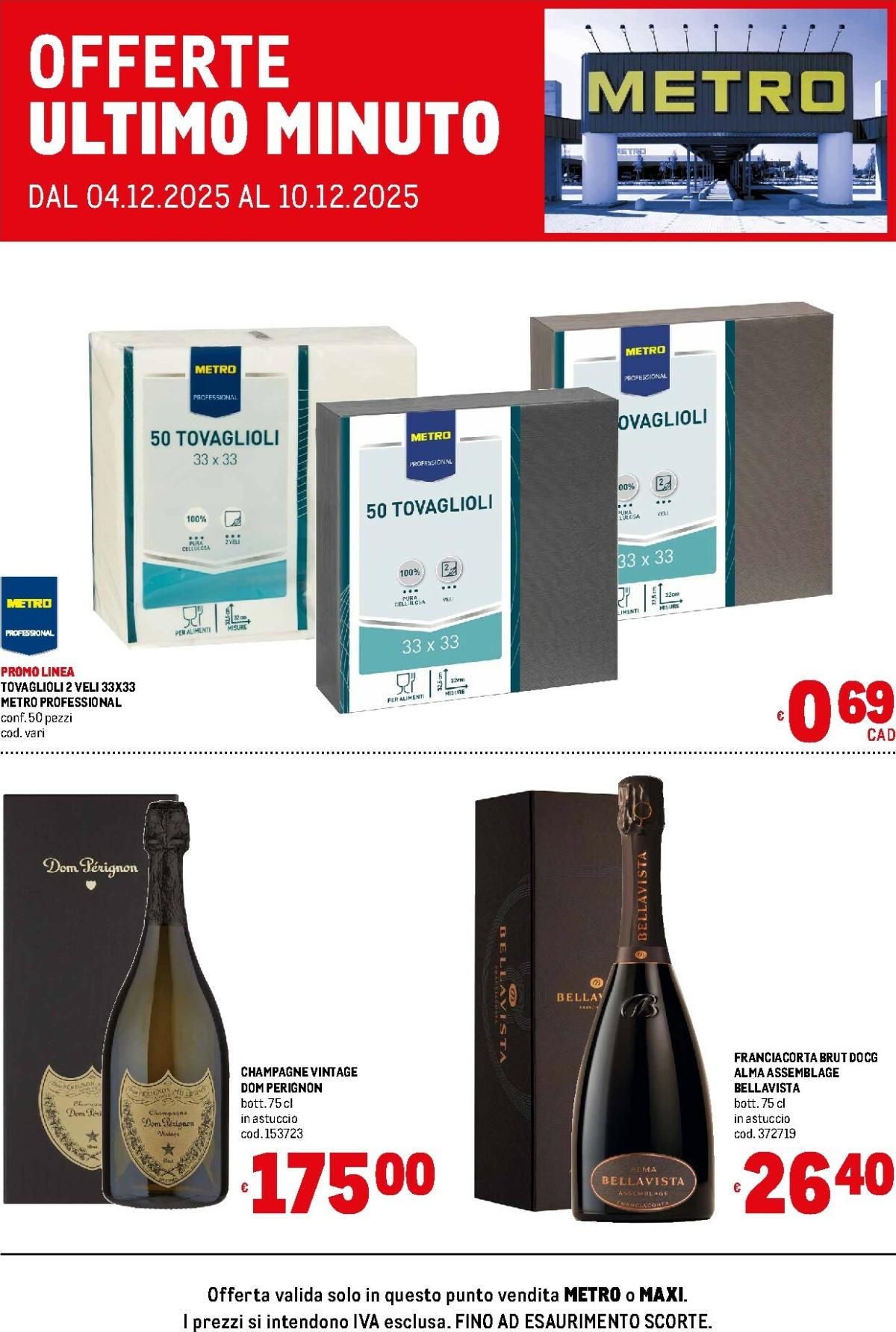 Volantino Metro - Offerte ultimo minuto dry valido dal 04/12 al 10/12