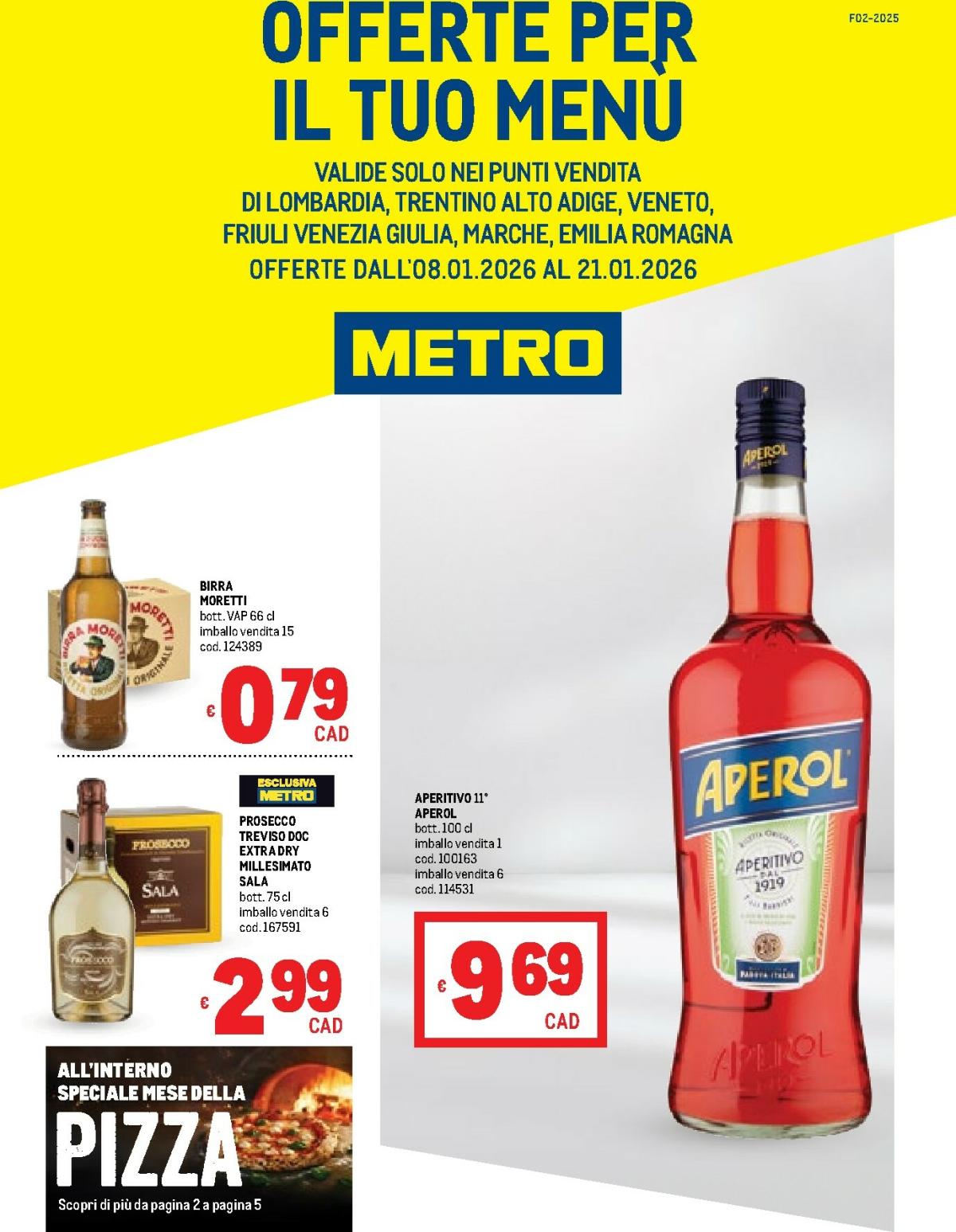 Volantino Metro valido dal 08/01 al 21/01