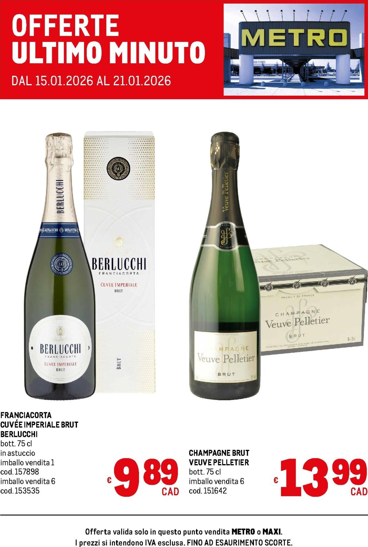 Volantino Metro - Offerte Ultimo Minuto valido dal 15/01 al 21/01