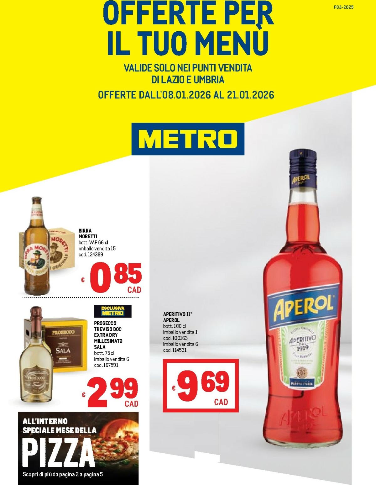 Volantino Metro - Lazio e Umbria valido dal 08/01 al 21/01