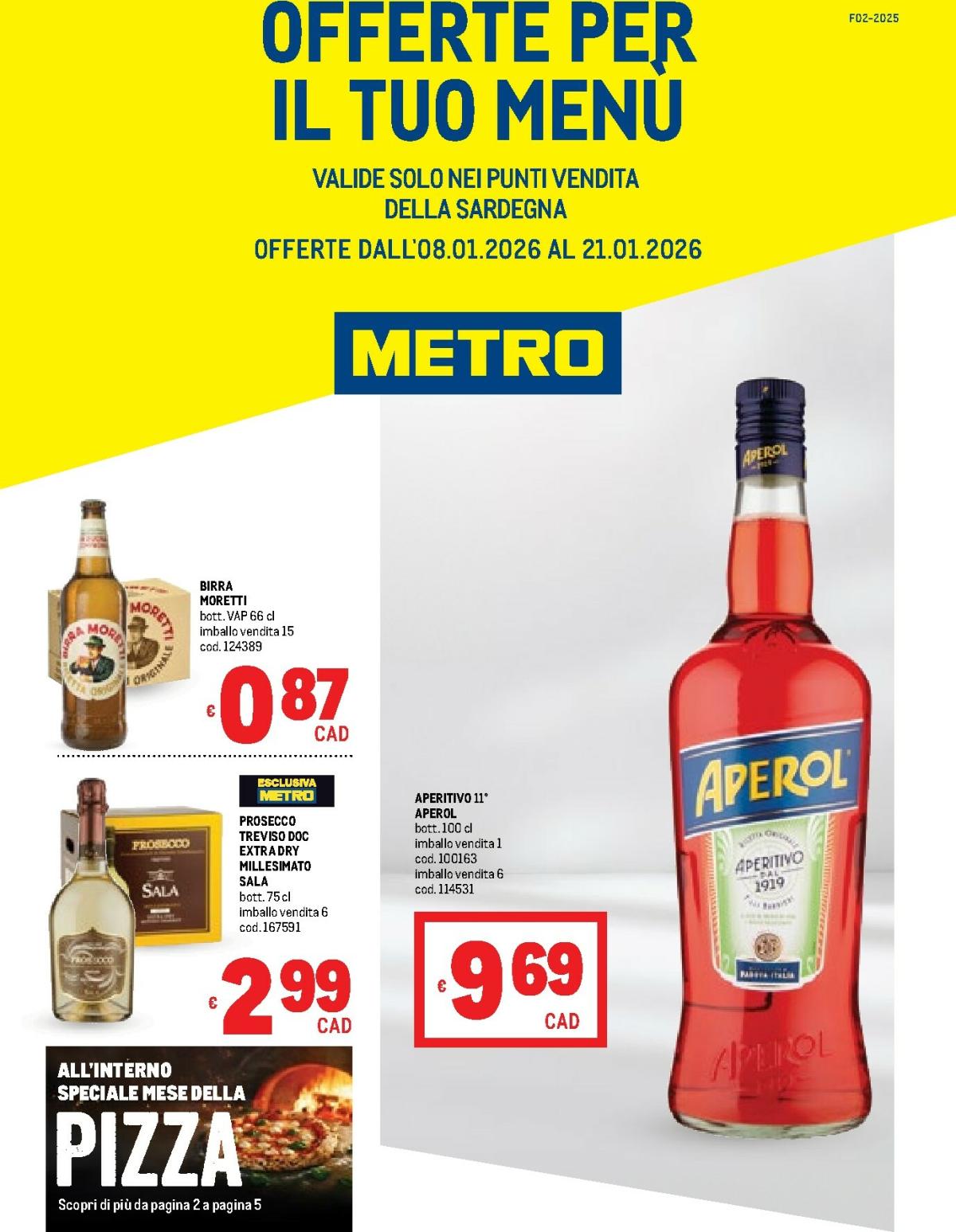 Volantino Metro - Sardegna valido dal 08/01 al 21/01