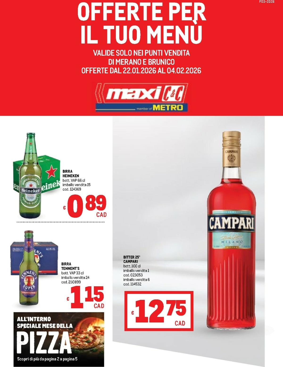 Volantino Metro - Merano e Brunico valido dal 22/01 al 04/02