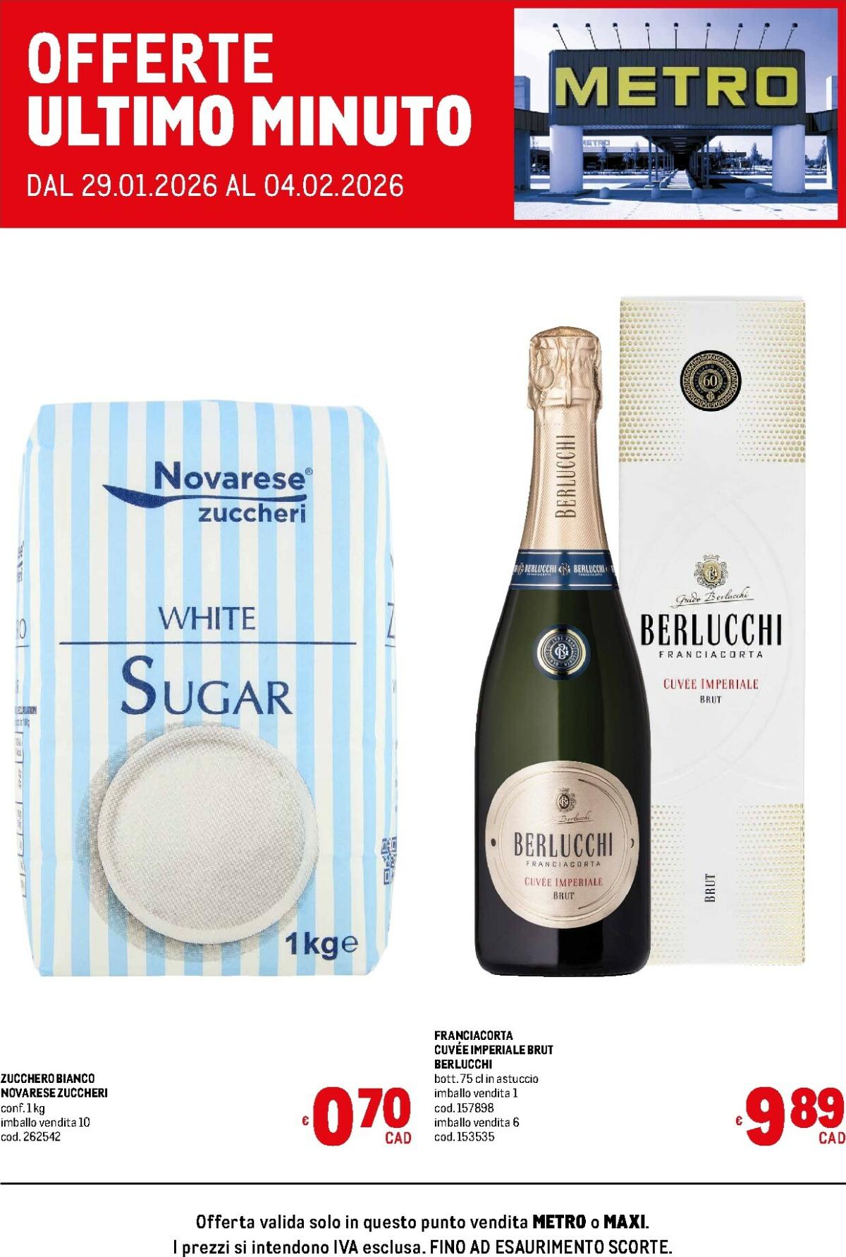 Volantino Metro - Offerte Ultimo Minuto valido dal 29/01 al 04/02