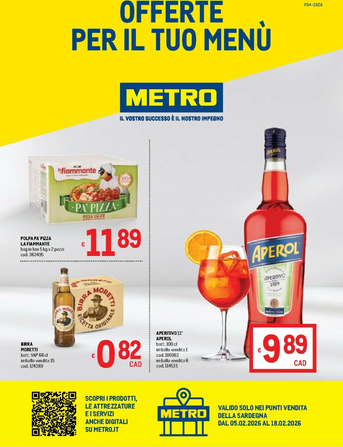 Volantino Metro - Sardegna valido dal 05/02/2026 al 18/02/2026