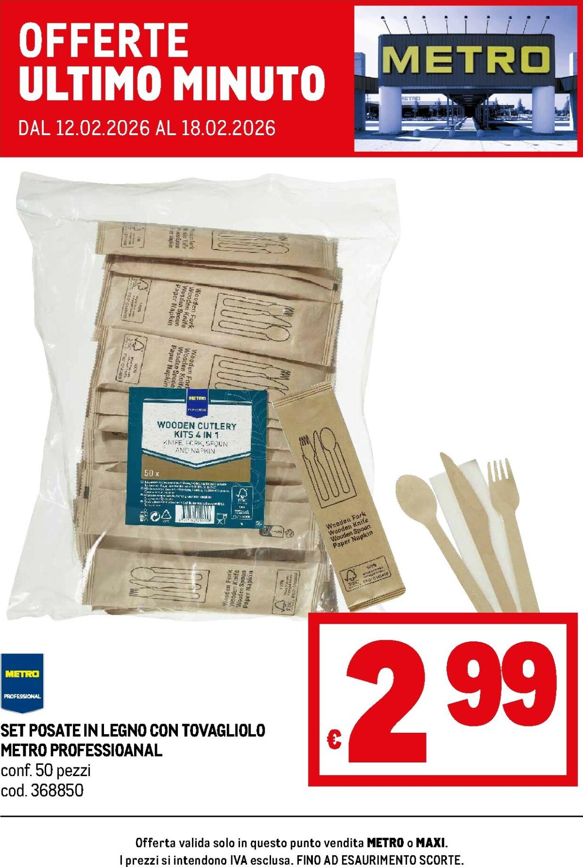 Volantino Metro - Offerte ultimo minuto valido dal 12/02/2026 al 18/02/2026