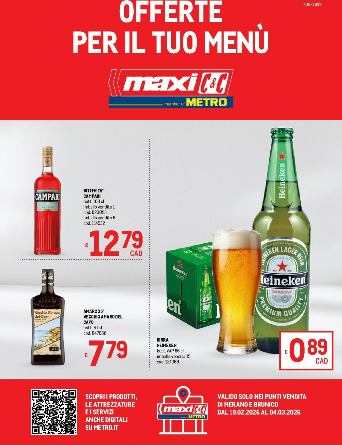 Volantino Metro valido dal 19/02/2026 al 04/03/2026