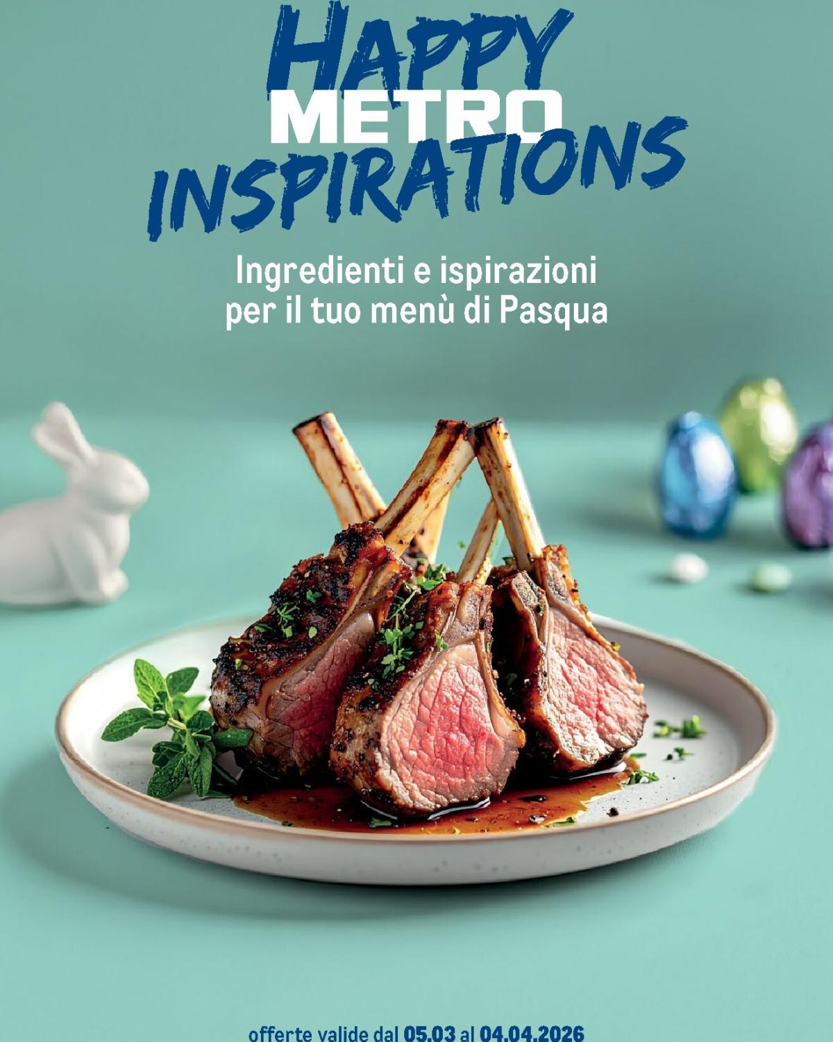 Volantino Metro - Menú di Pasqua valido dal 05/03/2026 al 04/04/2026
