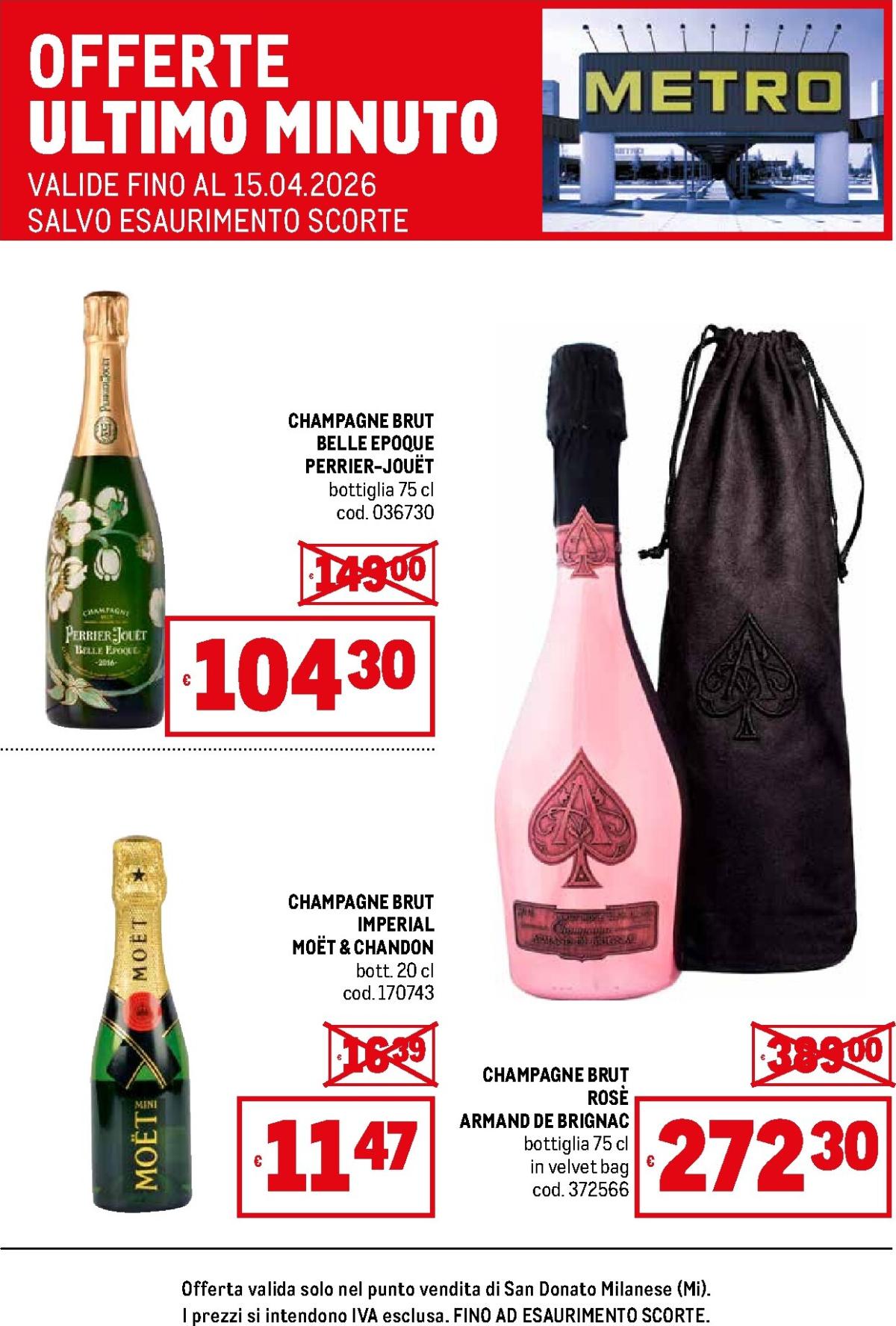 Volantino Metro - Offerte ultimo minuto valido dal 23/03/2026 al 15/04/2026