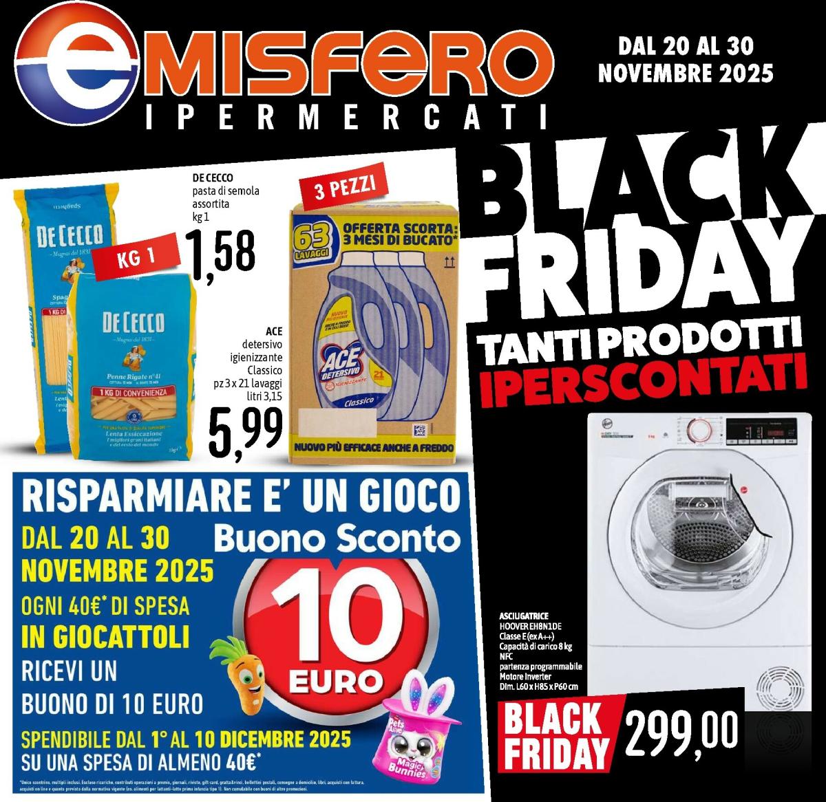 Volantino Emisfero - BLACK FRIDAY valido dal 20/11 al 30/11