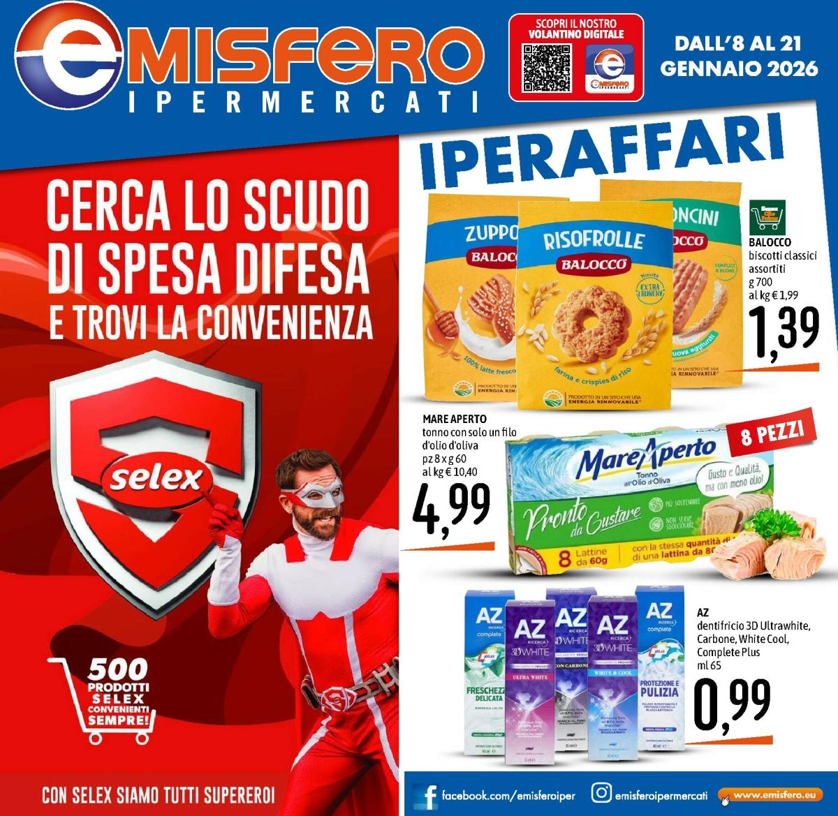 Volantino Emisfero valido dal 08/01 al 21/01