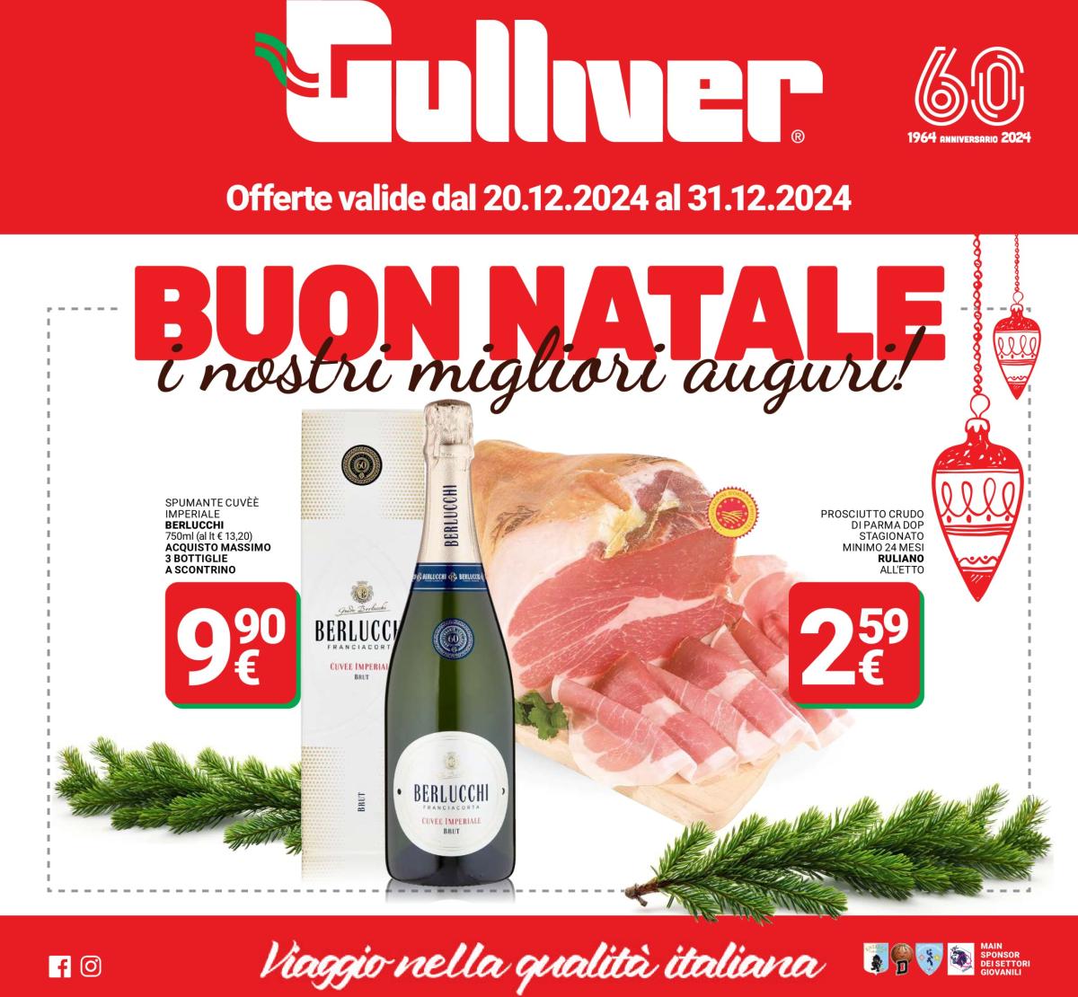 Volantino Gulliver - Buon Natale valido dal 20/12 al 31/12