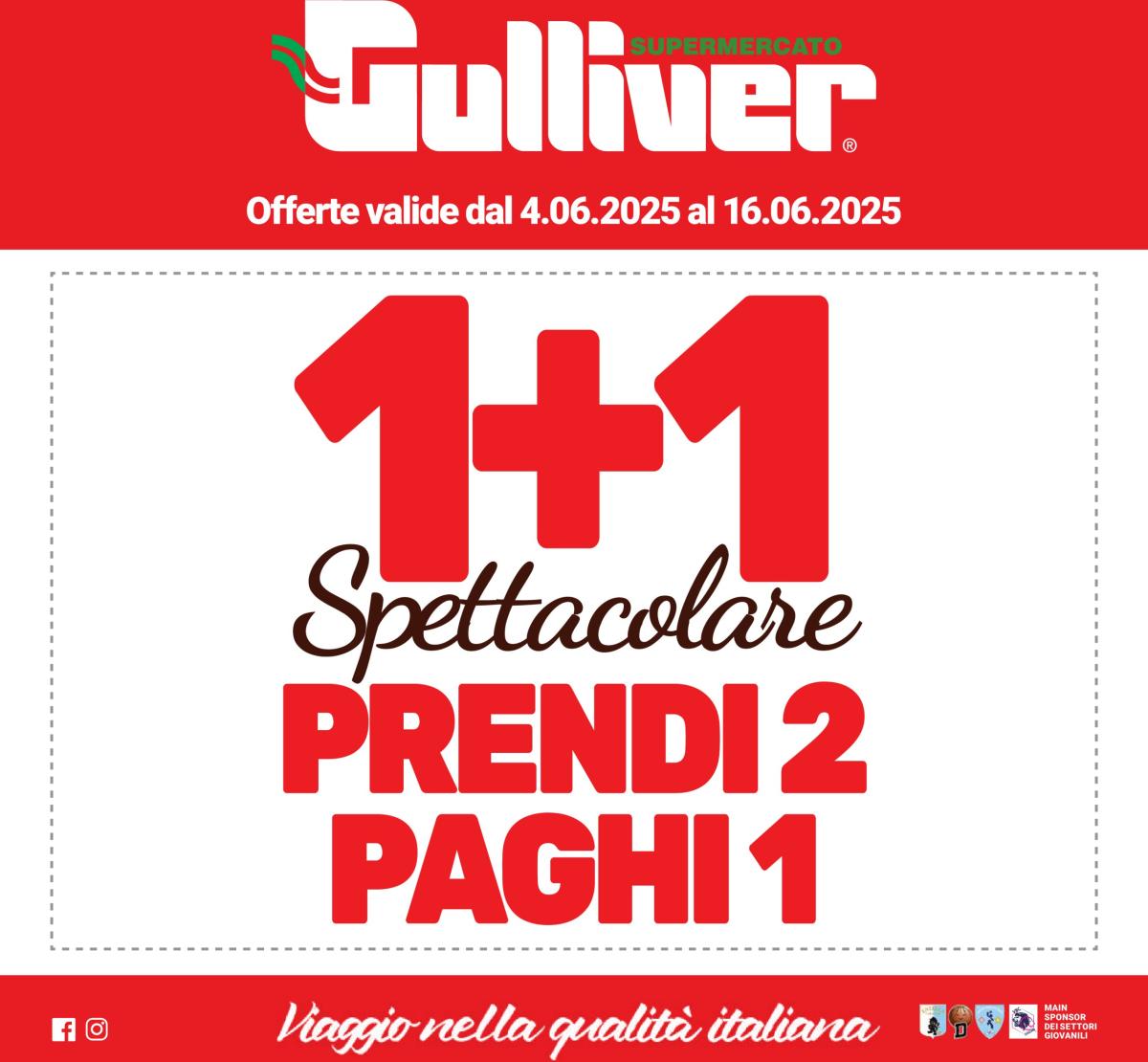 Volantino Gulliver valido dal 04/06 al 16/06