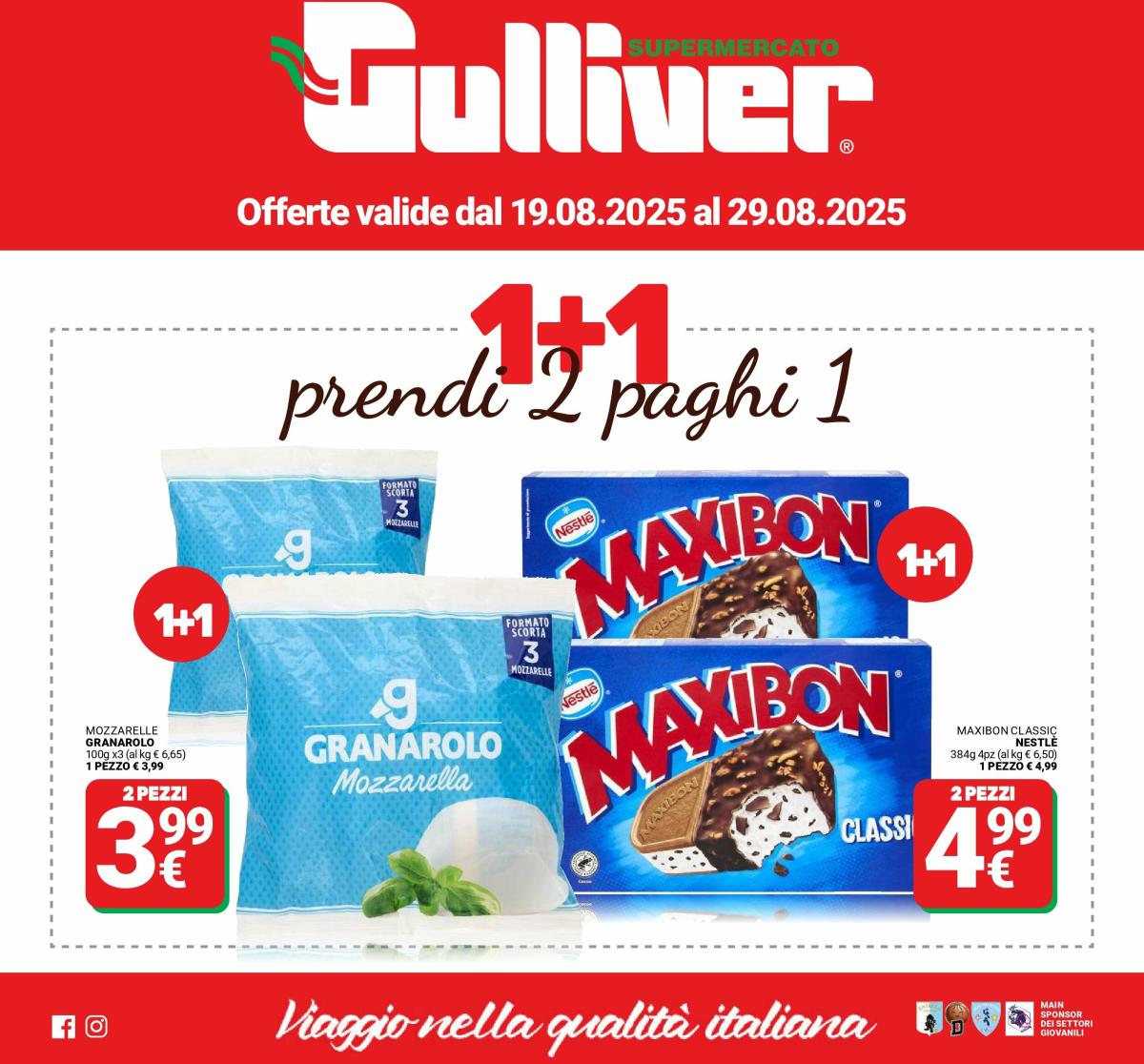 Volantino Gulliver valido dal 19/08 al 29/08