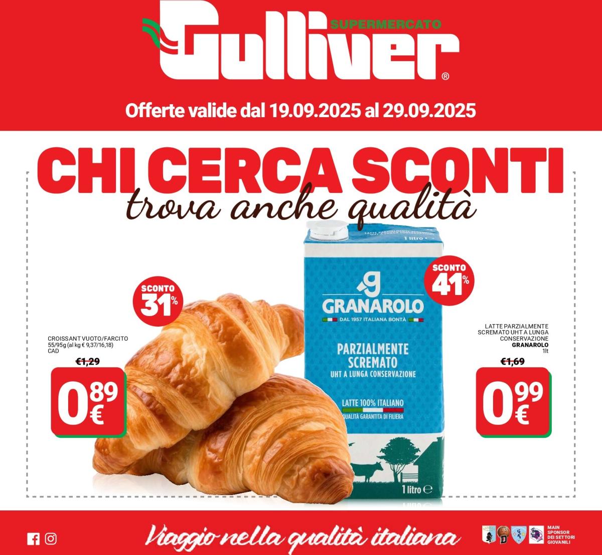 Volantino Gulliver valido dal 19/09 al 29/09