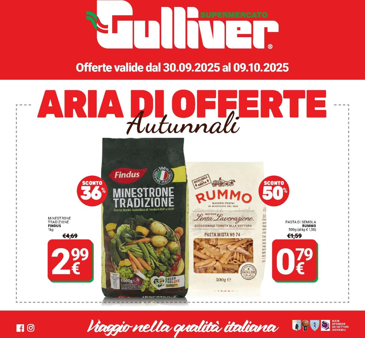 Volantino Gulliver - Aria di Offerte valido dal 30/09 al 09/10