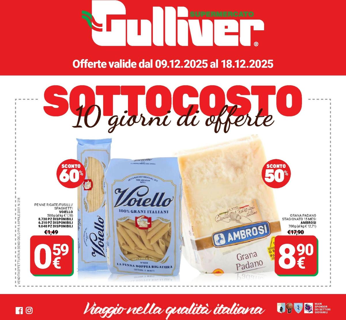 Volantino Gulliver valido dal 09/12 al 18/12