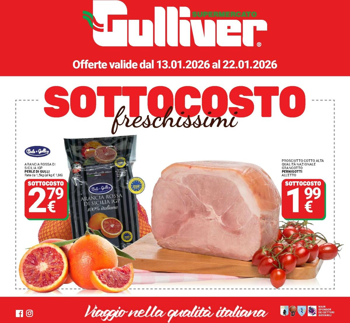 Volantino Gulliver valido dal 13/01 al 22/01