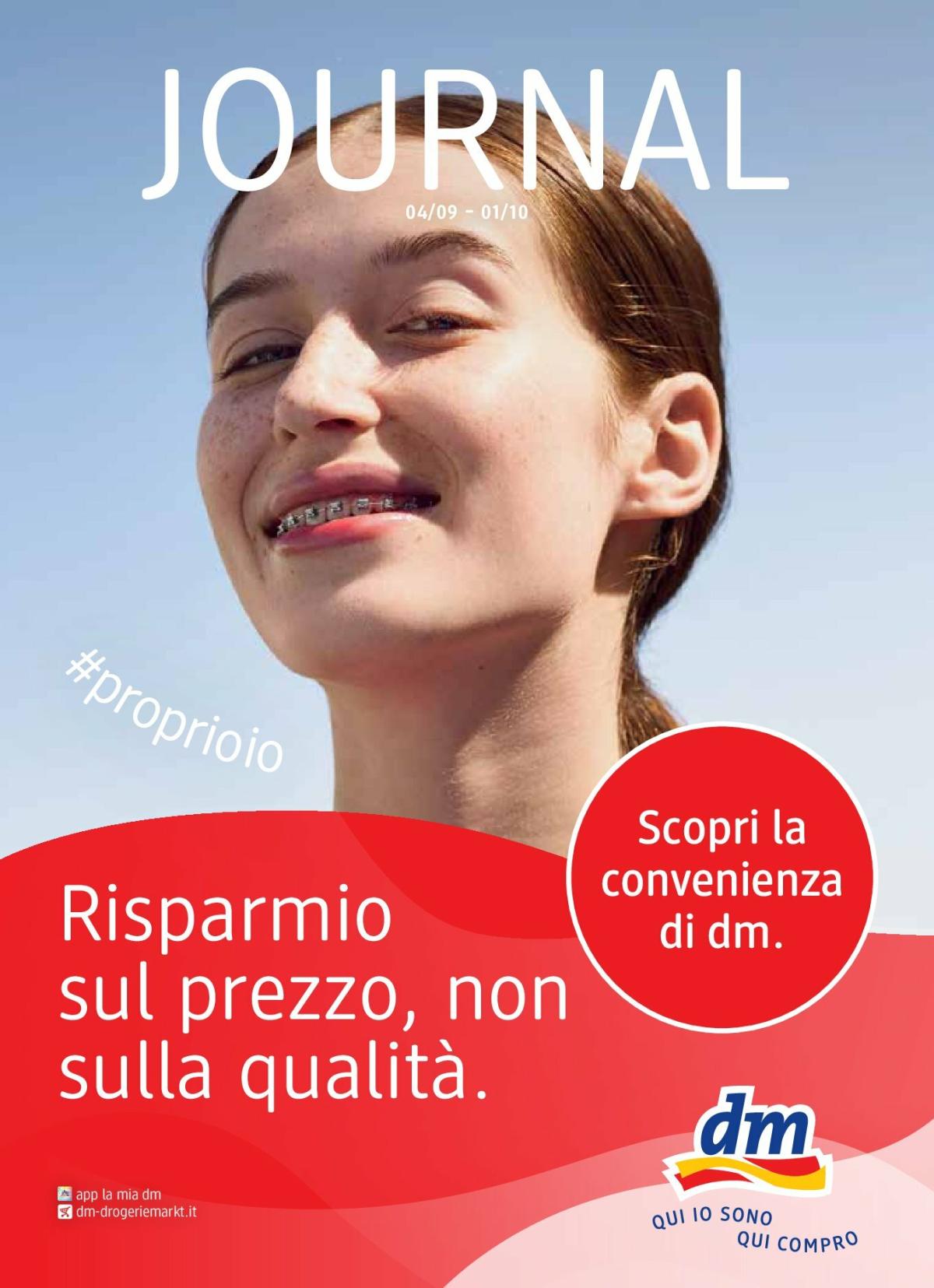 Volantino dm drogerie markt valido dal 04/09 al 01/10