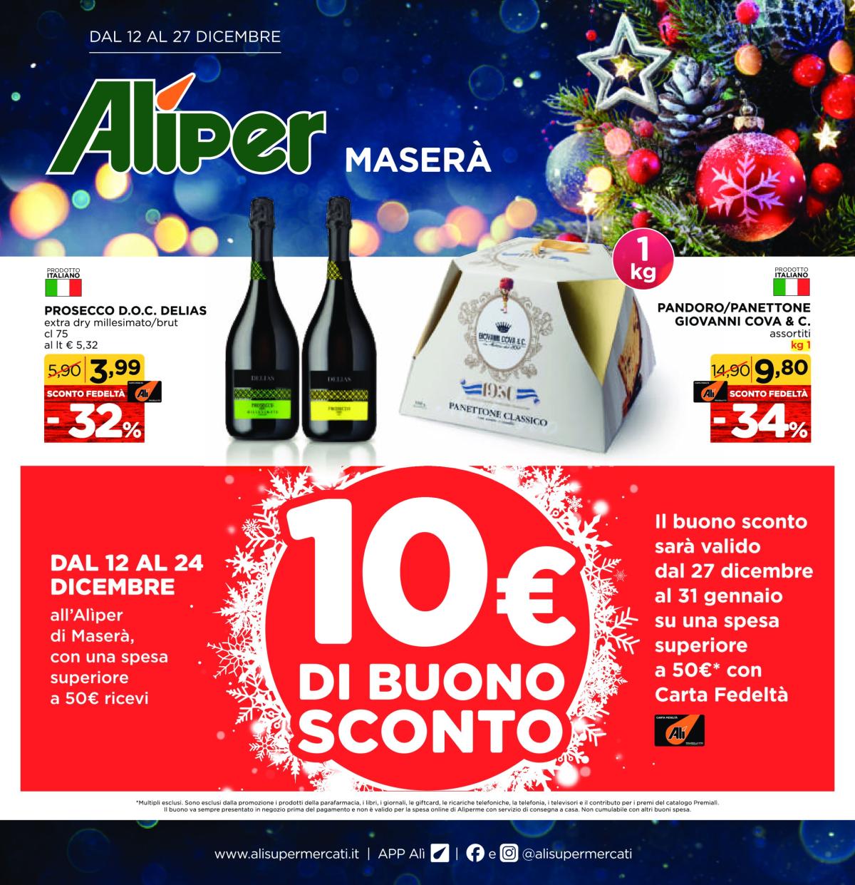 Volantino Aliper - Maserà valido dal 12/12 al 27/12