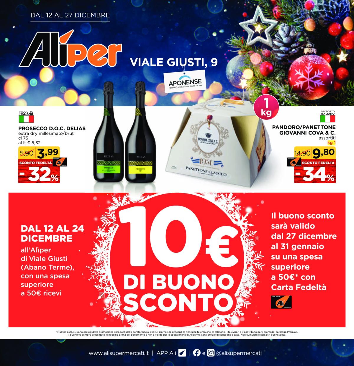 Volantino Aliper - Viale Giusti valido dal 12/12 al 27/12