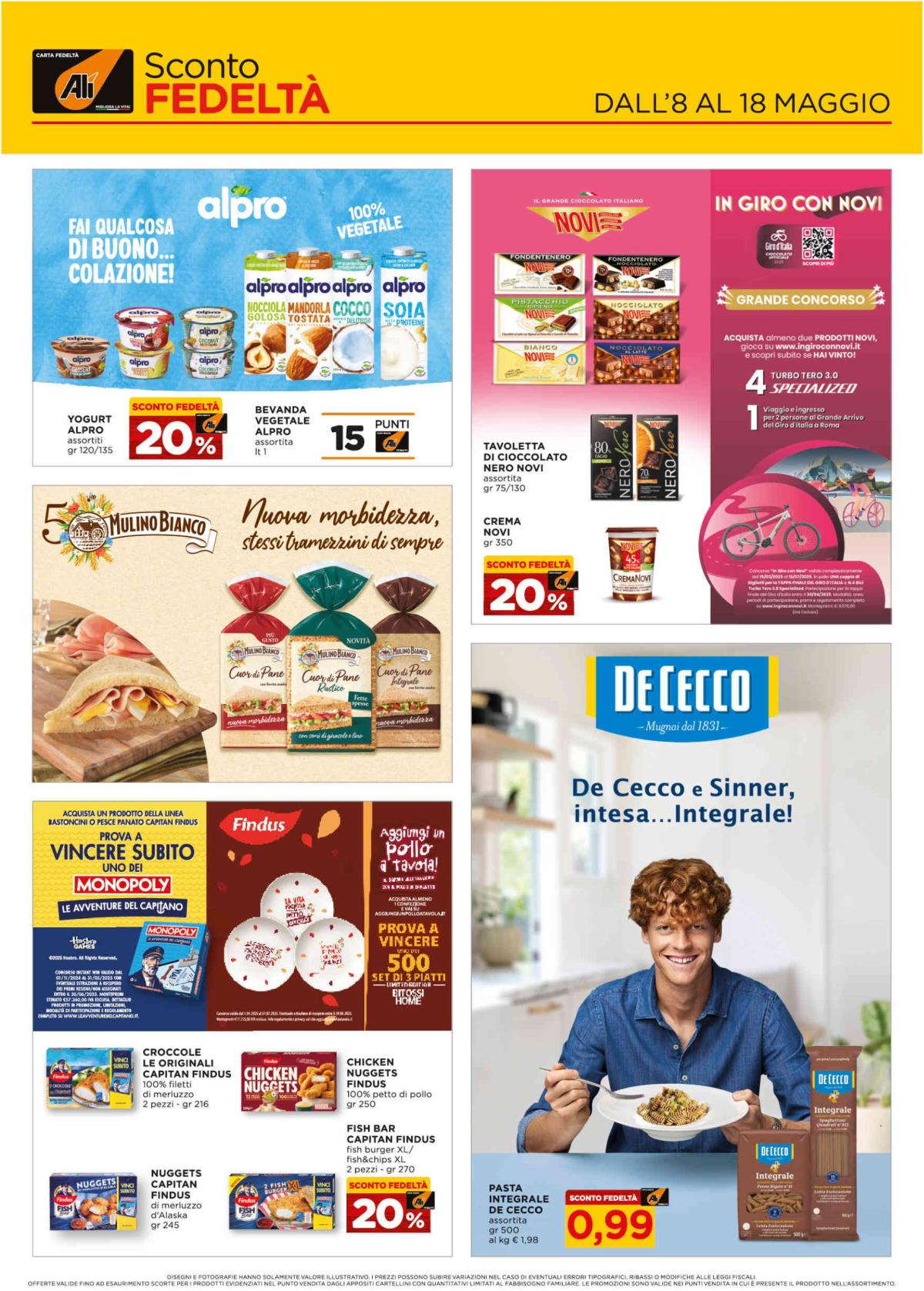 Volantino Ali - Sconto fedeltà valido dal 08/05 al 18/05