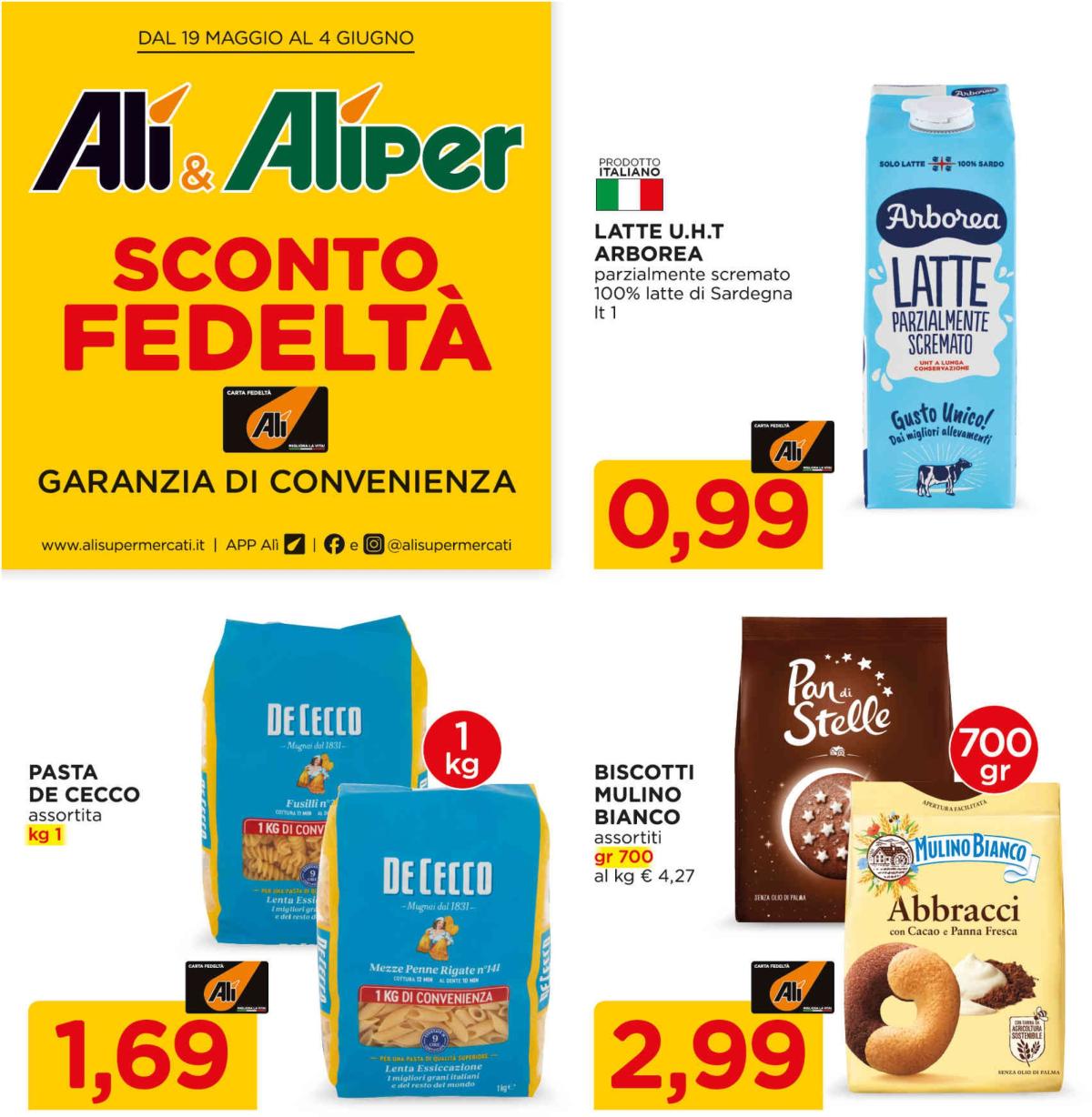 Volantino Ali - Aliper - Sconto fedeltà valido dal 19/05 al 04/06