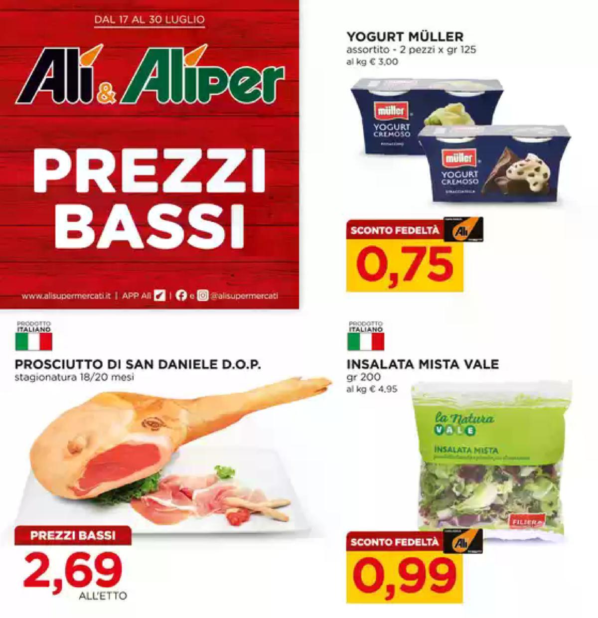Volantino Ali - Aliper valido dal 17/07 al 30/07