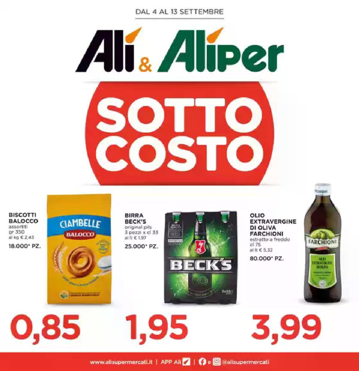 Volantino Ali - Aliper valido dal 04/09 al 13/09