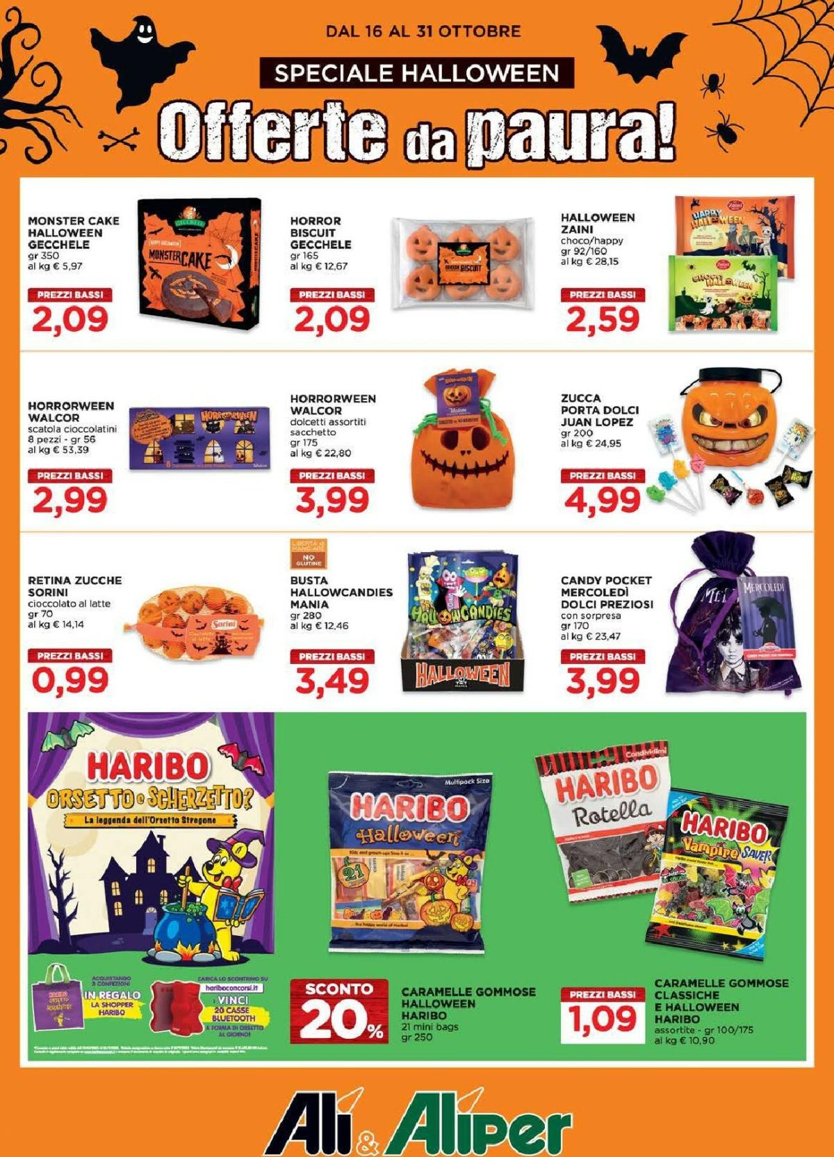 Volantino Ali - Aliper - Halloween valido dal 16/10 al 31/10