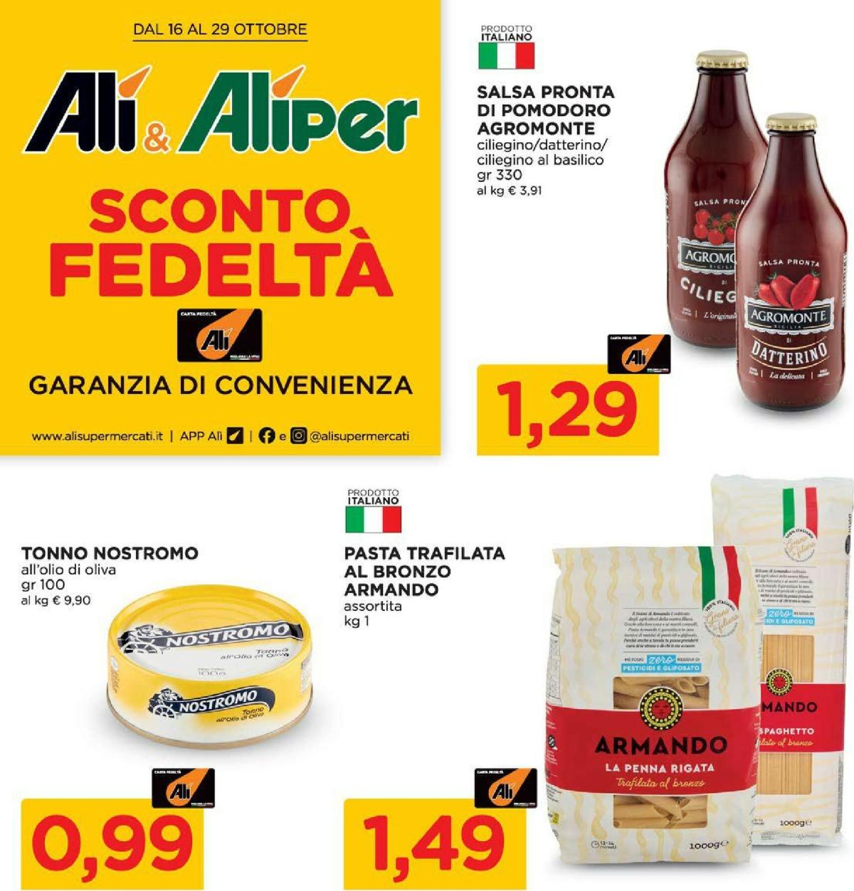 Volantino Ali - Aliper valido dal 16/10 al 29/10