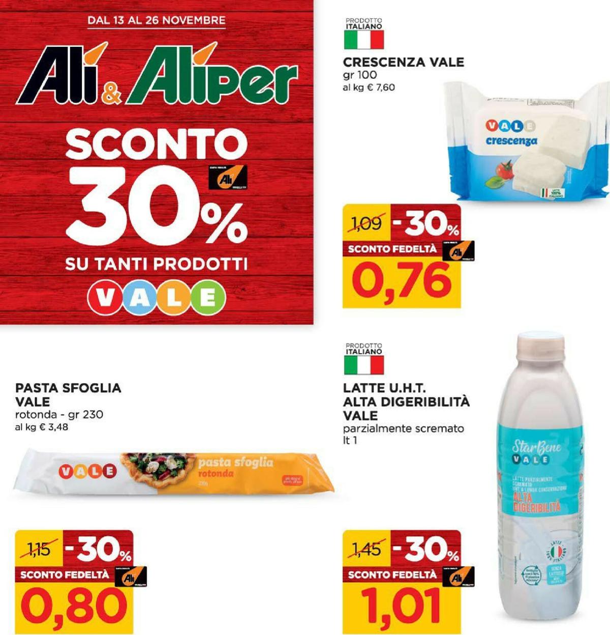 Volantino Ali - Aliper valido dal 13/11 al 26/11