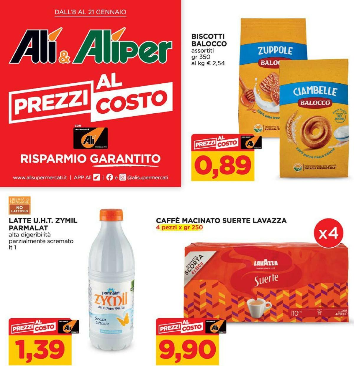 Volantino Ali - Aliper valido dal 08/01 al 21/01