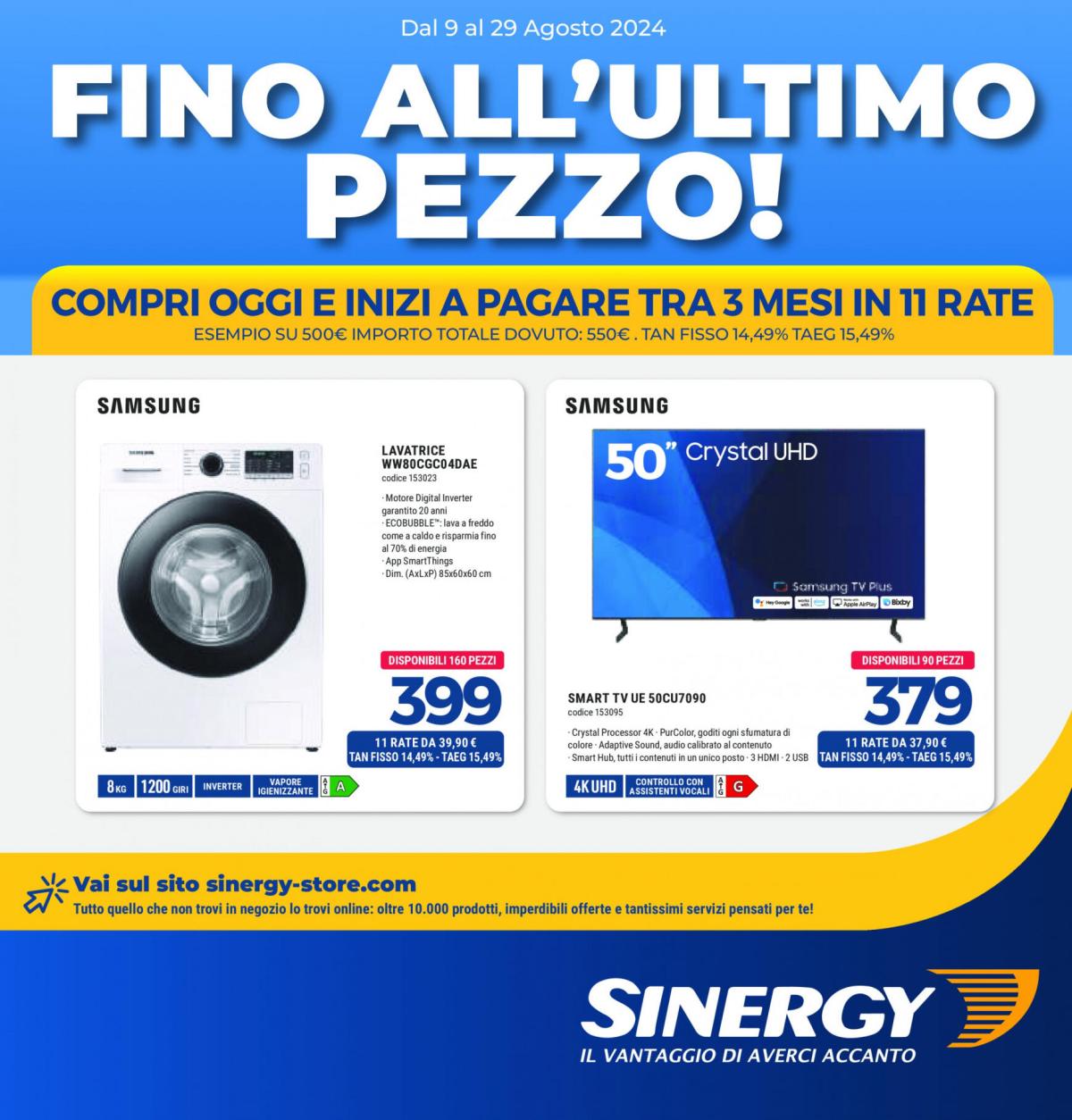 Nuovo volantino Sinergy 09.08. - 29.08.