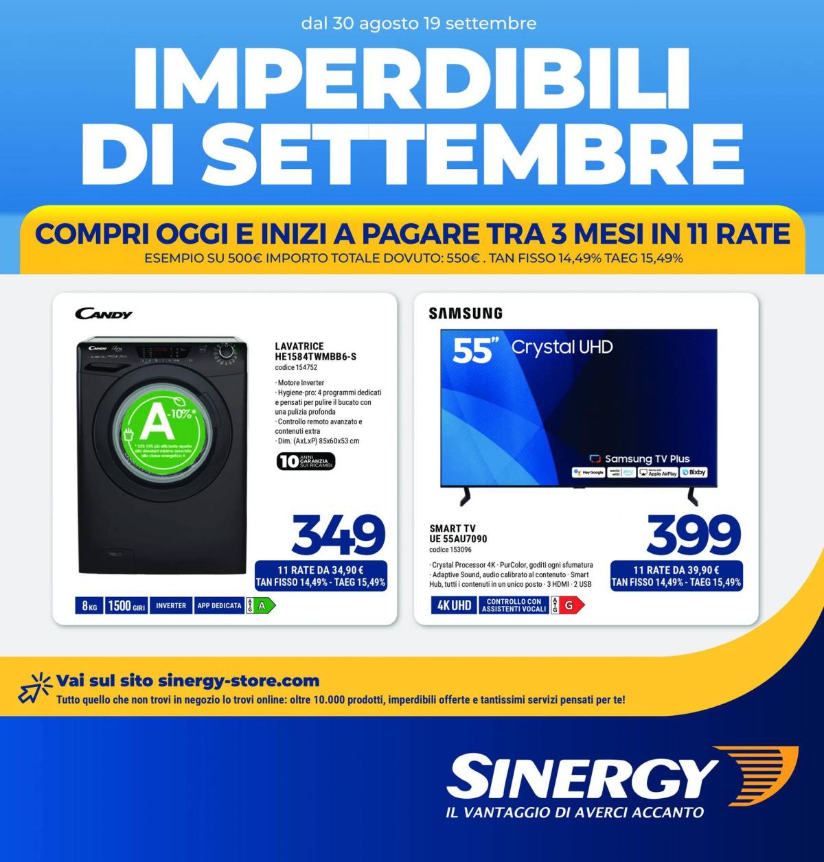 Nuovo volantino Sinergy 30.08. - 19.09.